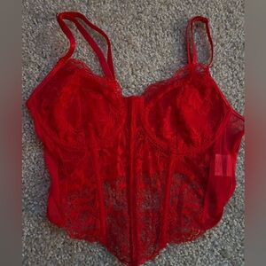 Fashion Nova Scarlet Lace Bustier Bra